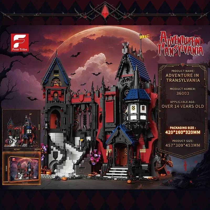 TechBricks Gothic Vampire Castle Building Blocks - 3540 Pieces