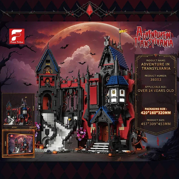 TechBricks Gothic Vampire Castle Building Blocks - 3540 Pieces
