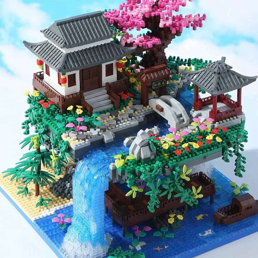 TechBricks Sakura Treehouse Building Blocks Set