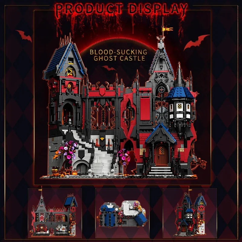 TechBricks Gothic Vampire Castle Building Blocks - 3540 Pieces