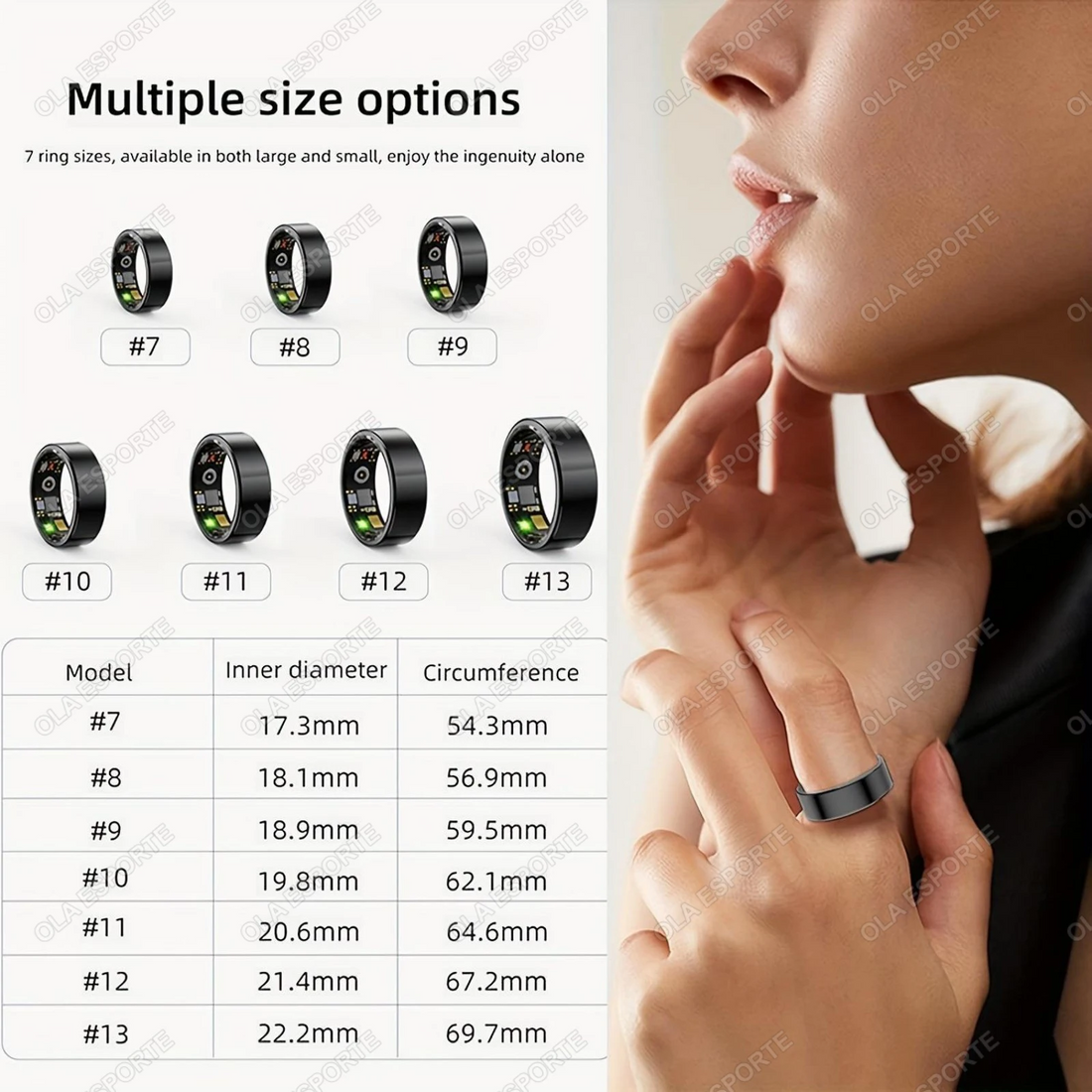 TechBricks 2025 Smart Ring – Blood Pressure, Heart Rate & Sleep Monitor