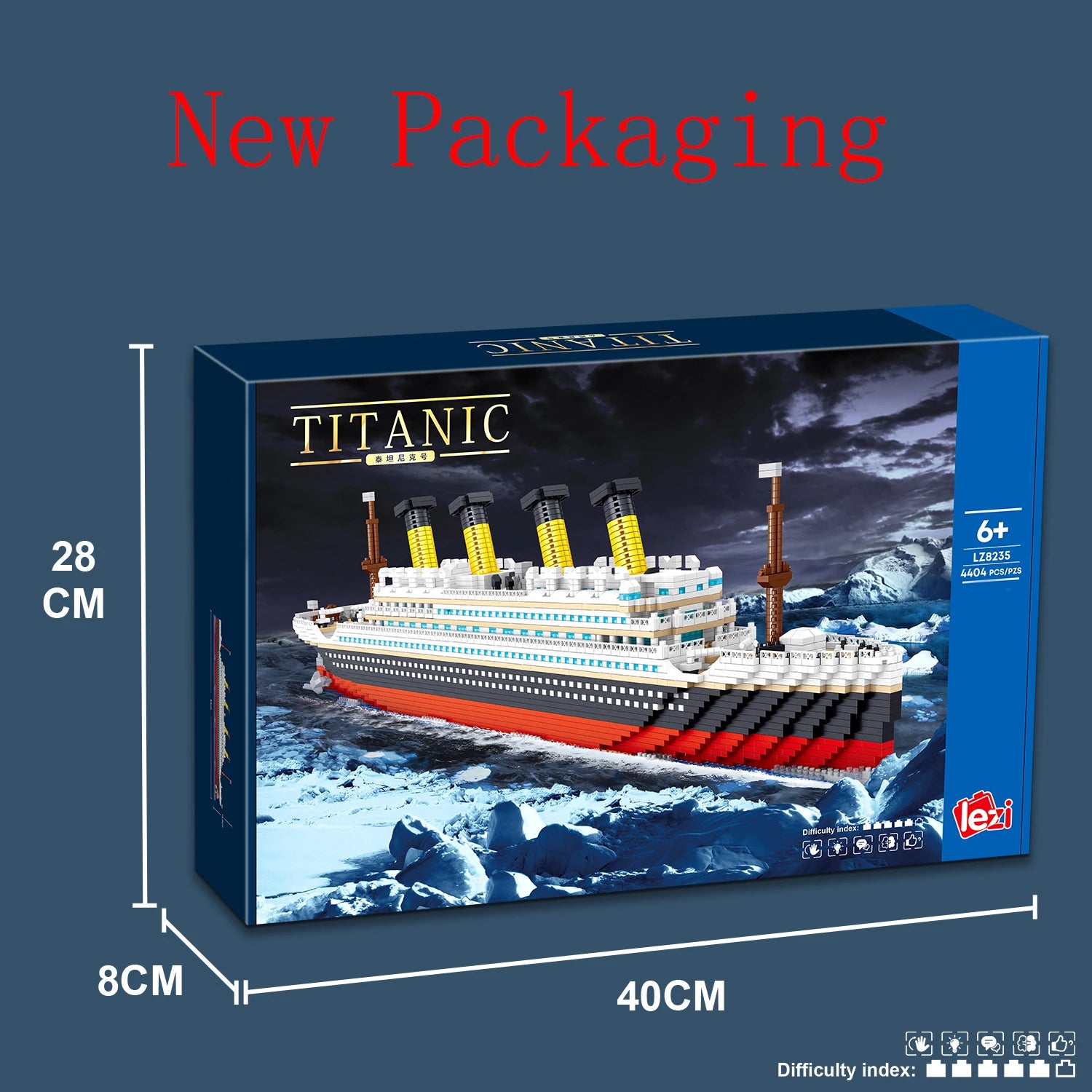 TechBricks - Titanic Mini Building Block Set - 4404 Pieces