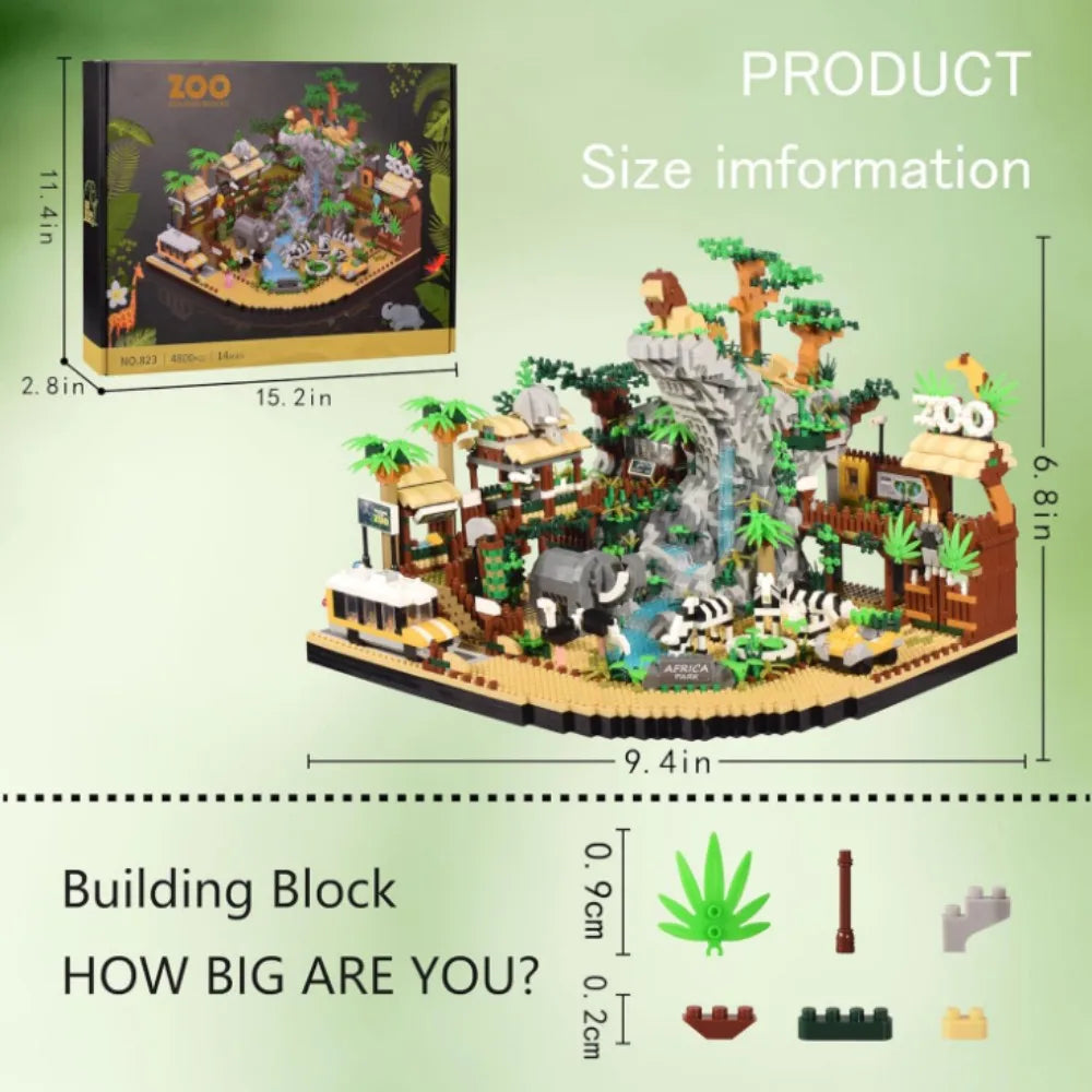 TechBricks Ultimate Zoo Adventure Block Set