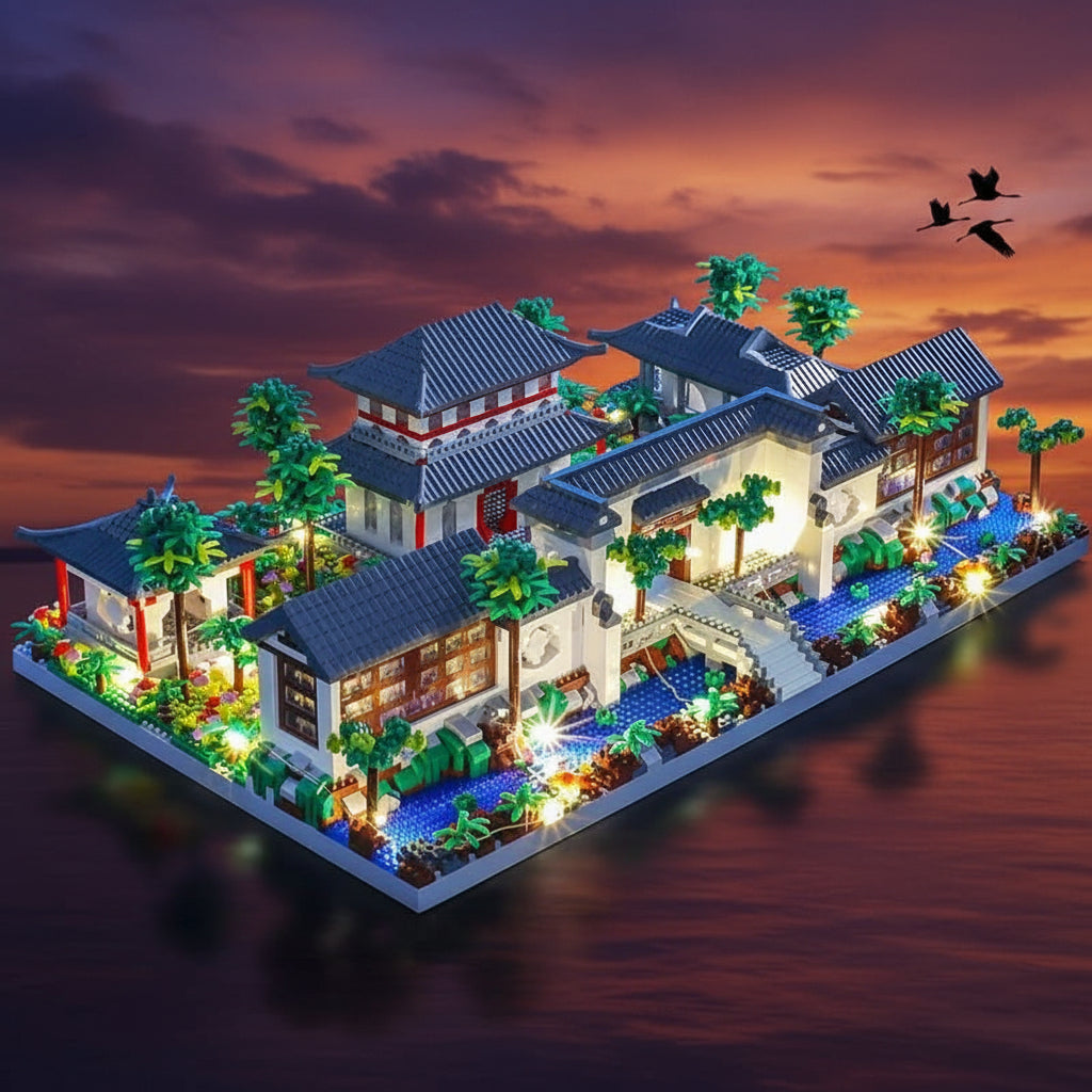 TechBricks Garden Building Blocks with LED - Mini Diamond Bricks Set