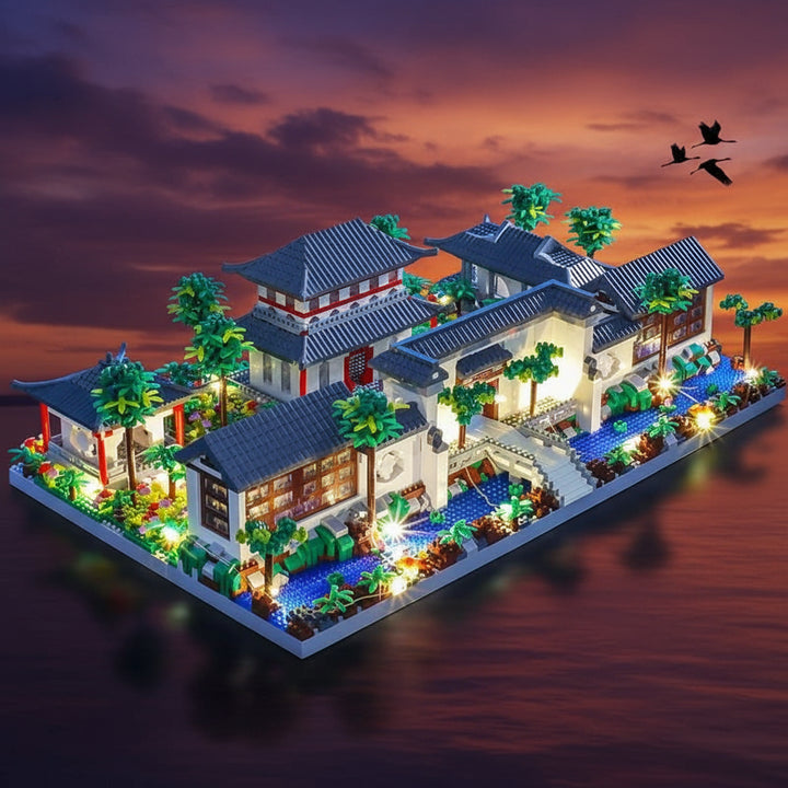 TechBricks Garden Building Blocks with LED - Mini Diamond Bricks Set