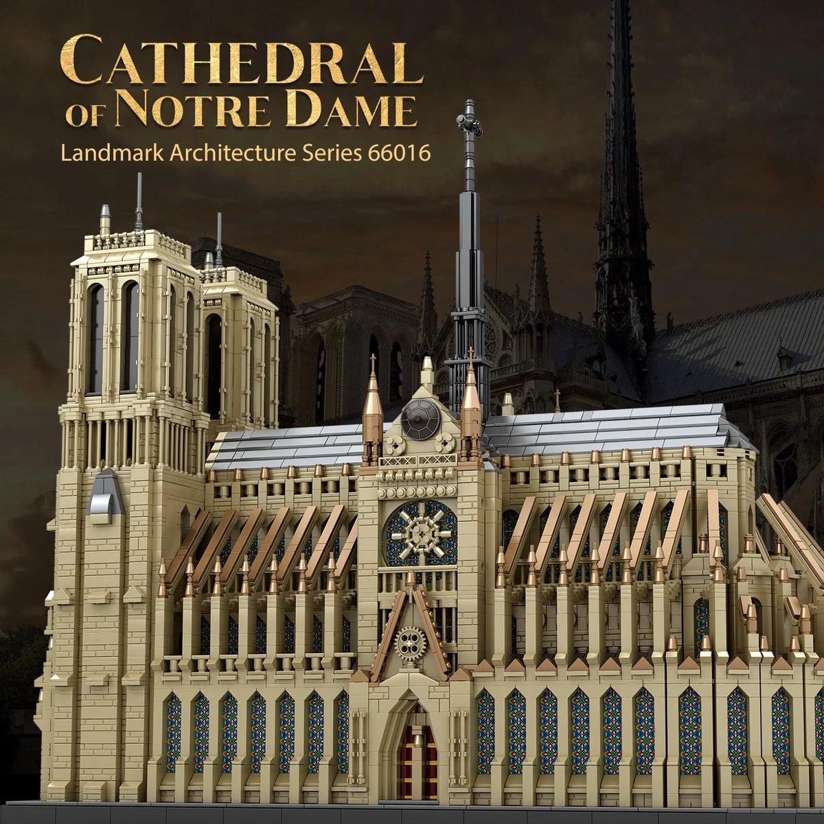 Notre-Dame de Paris building block kit by TechBricks