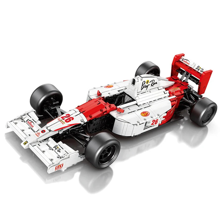 TechBricks MP4 Formula Racing Car Building Block Set — 1:8 Scale, 2800 pcs