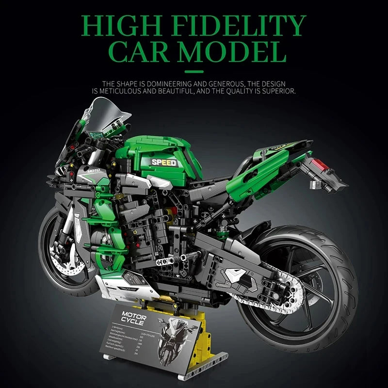 TechBricks Motor Bike GT Building Block Model- 2088 Pieces