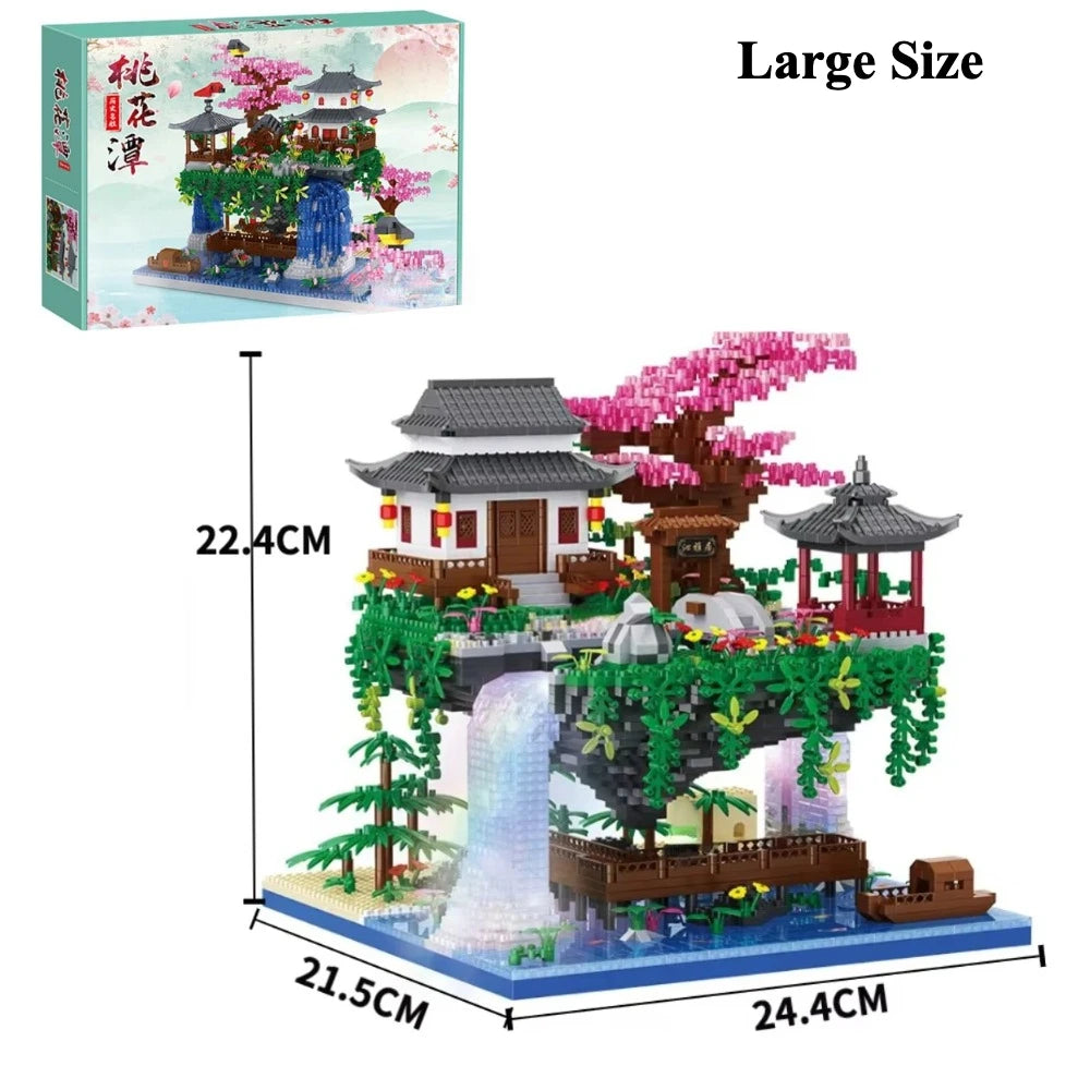 TechBricks Sakura Treehouse Building Blocks Set