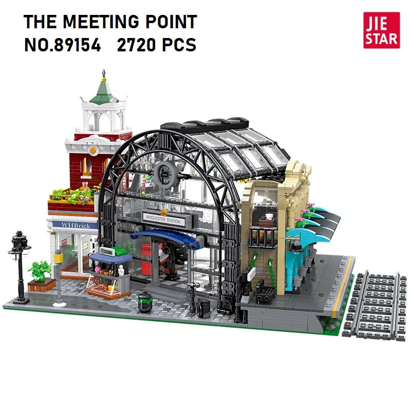 TechBricks Train Station Adventure Building Set - Assembly Toy - 2720 Pieces