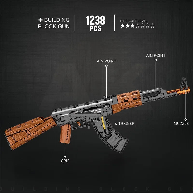 TechBricks AK47 Building Block Set