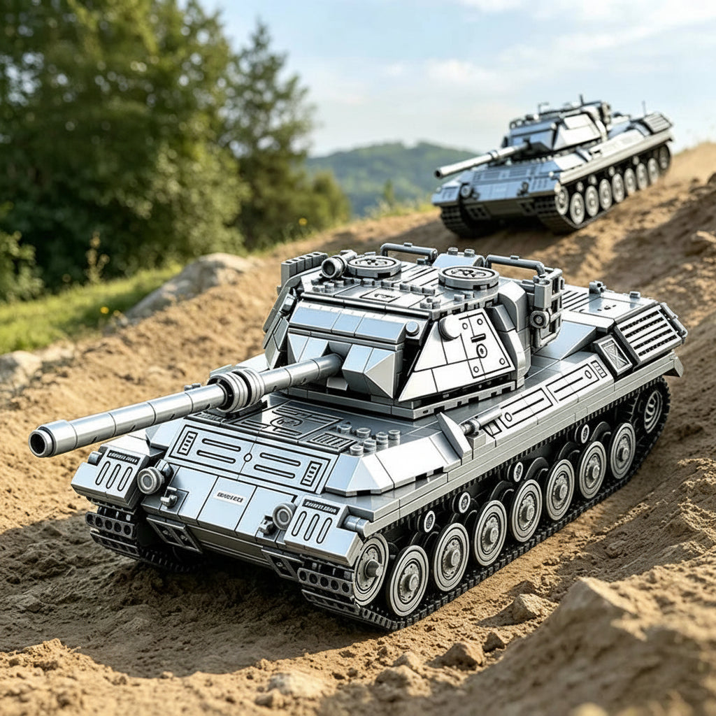 TechBricks Leopard 1 Main Battle Tank Building Block Set — 1:26 Scale, 1273pcs