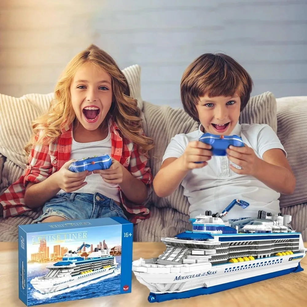 TechBricks Luxury Ship Building Blocks Set - 2428 Pcs