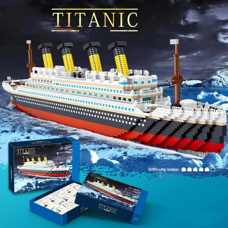 TechBricks - Titanic Mini Building Block Set - 4404 Pieces