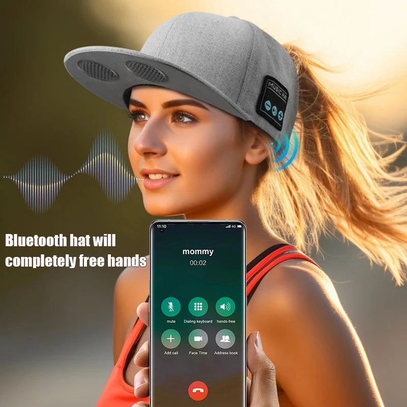 TechBricks Bluetooth Sports Music Hat Headphone