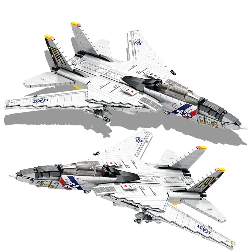 TechBricks F14 Fighter Jet Building Block Set