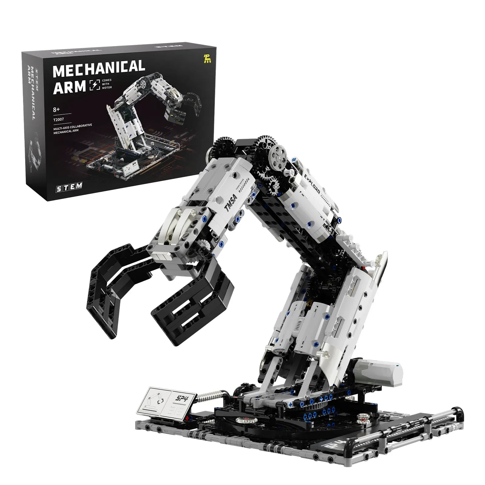 TechBricks Robotic Arm Build & Control Set - 1029 Pieces