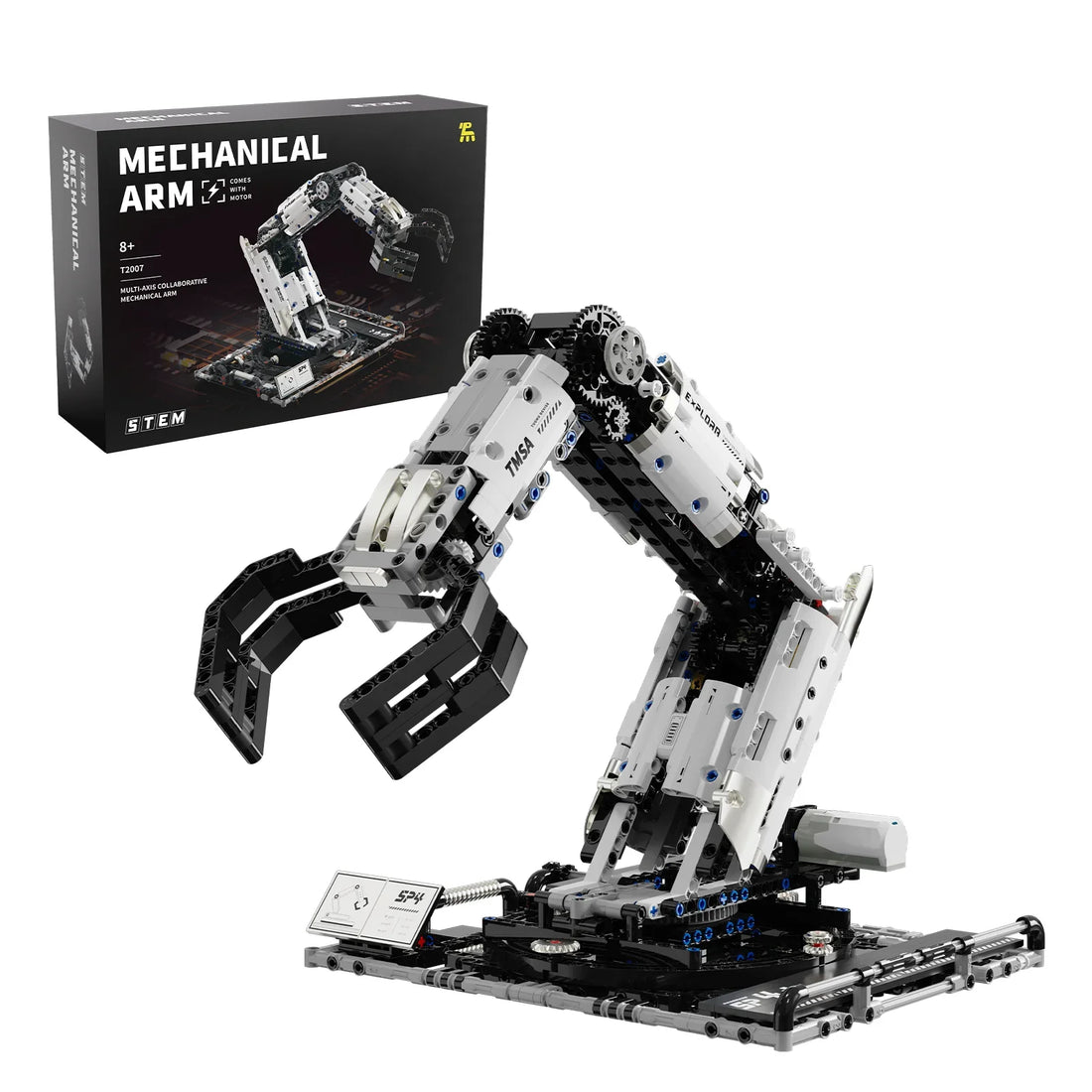 TechBricks Robotic Arm Build & Control Set - 1029 Pieces