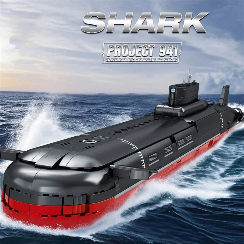 TechBricks Typhoon Class Submarine - Building Blocks Model - 2895 Pieces