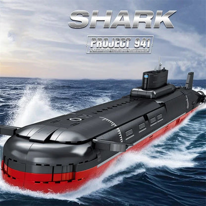 Typhoon class submarine building block model by TechBricks