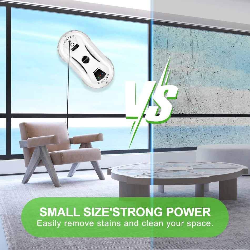 TechBricks Ultra Thin Robot Vacuum Window Cleaner