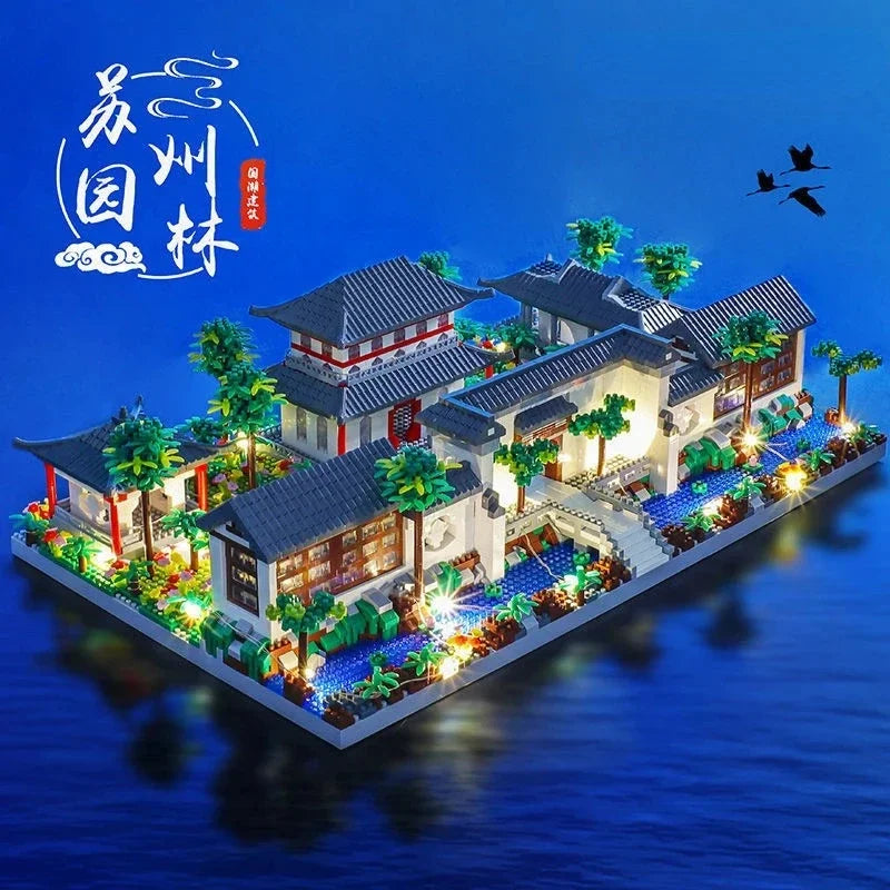 TechBricks Suzhou Classical Garden Building Blocks Set - 3900+ Pieces