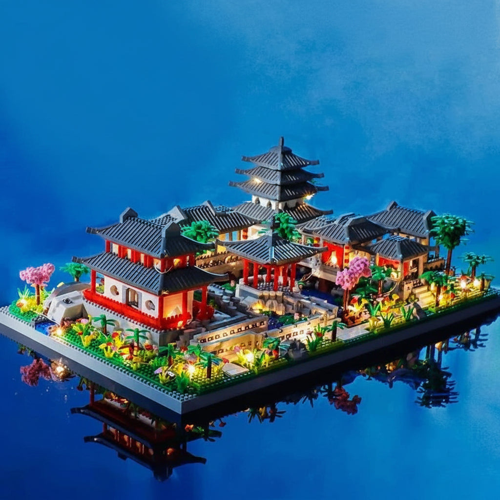 TechBricks Garden Building Blocks with LED - Mini Diamond Bricks Set