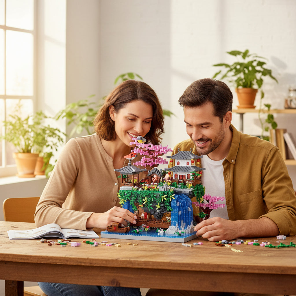 TechBricks Sakura Treehouse Building Blocks Set
