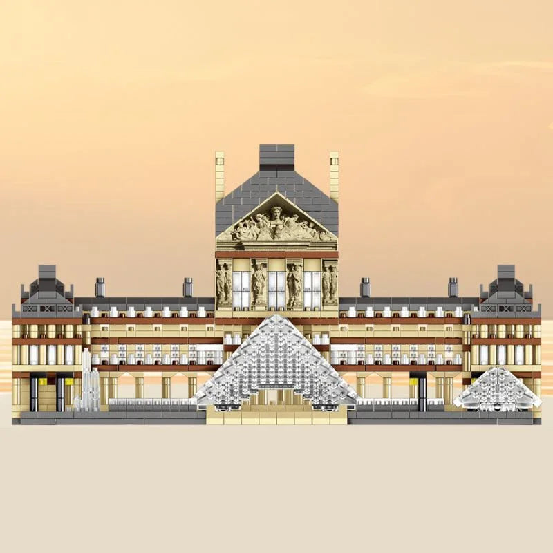 TechBricks Louvre Masterpiece Building Block Set - 3377 Pcs