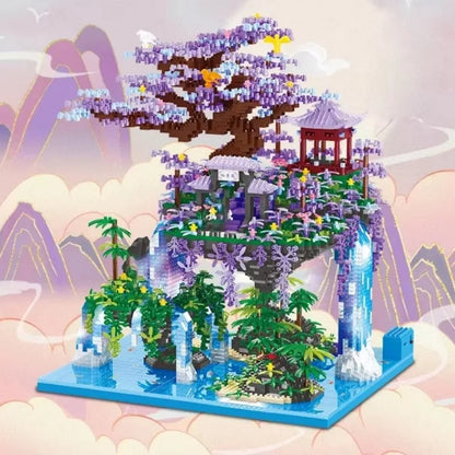Peach blossom castle mini building block set by TechBricks