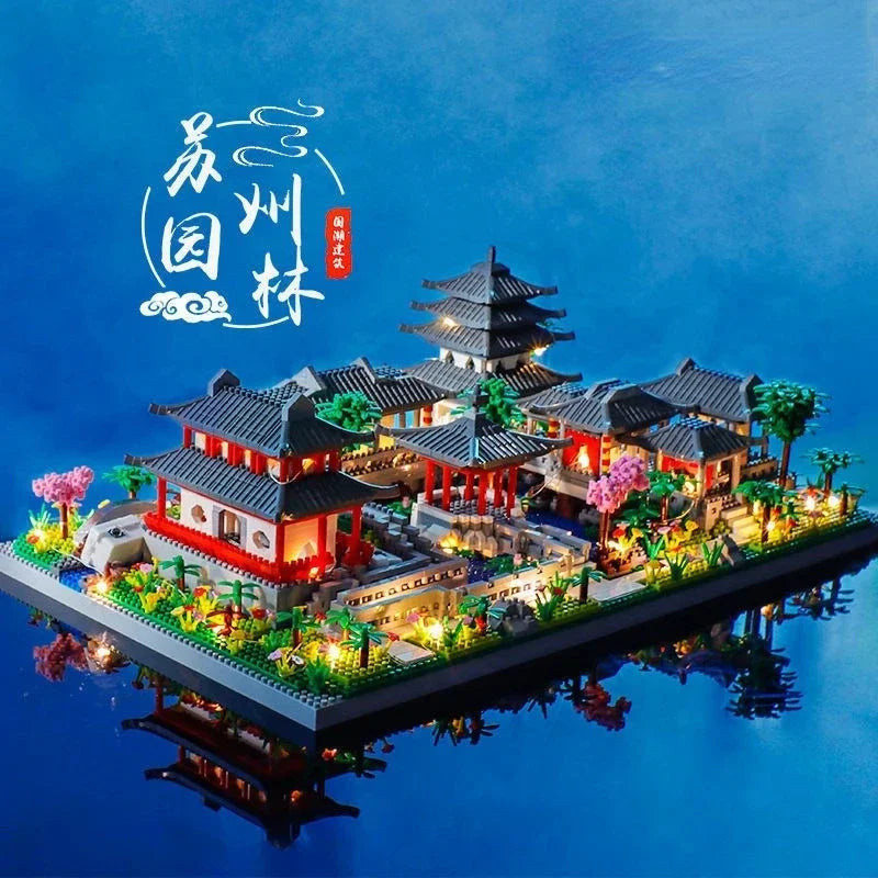 TechBricks Suzhou Classical Garden Building Blocks Set - 3900+ Pieces