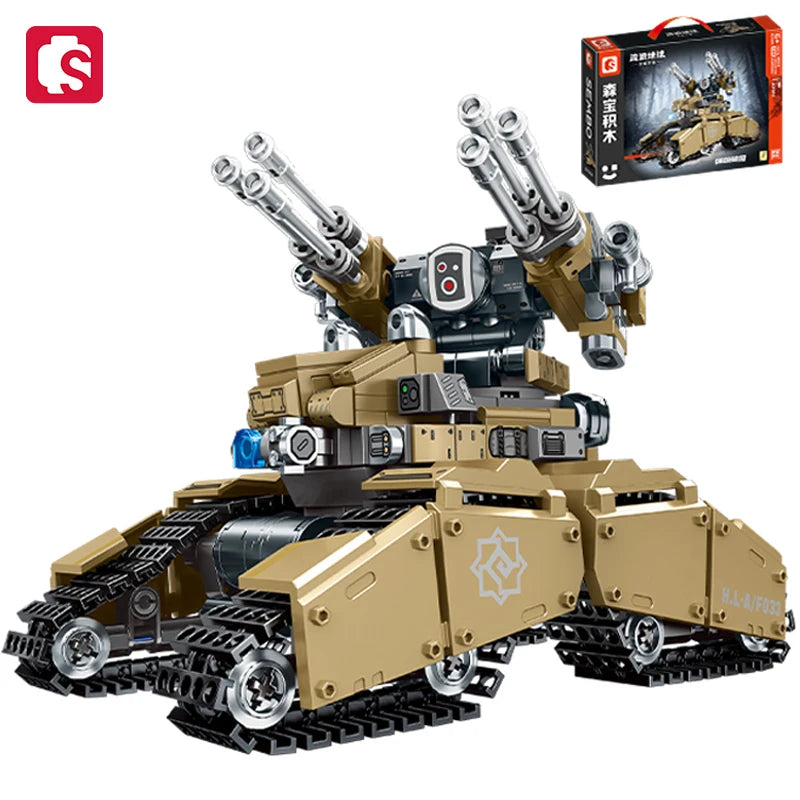TechBricks Wandering Earth Mecha Tank Set - 488 Pieces