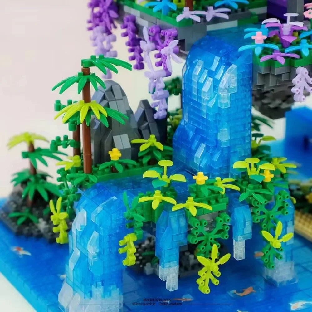 TechBricks Peach Blossom Castle Mini Block Set - 4574 Pieces