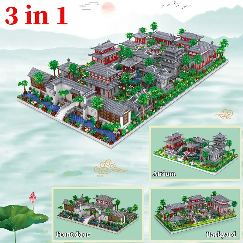 TechBricks Garden Building Blocks with LED - Mini Diamond Bricks Set