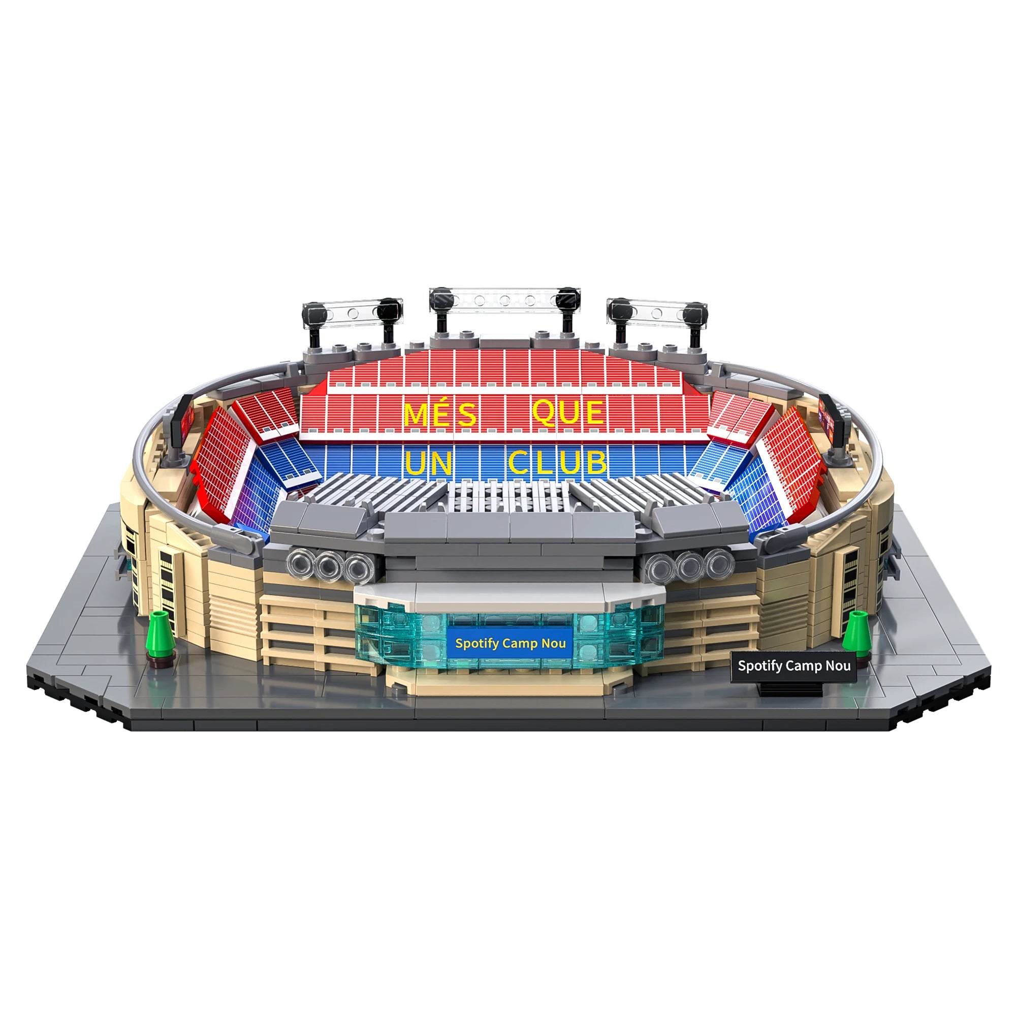 TechBricks Camp Nou Stadium (FC Barcelona) Building Block Set – 728 Pieces