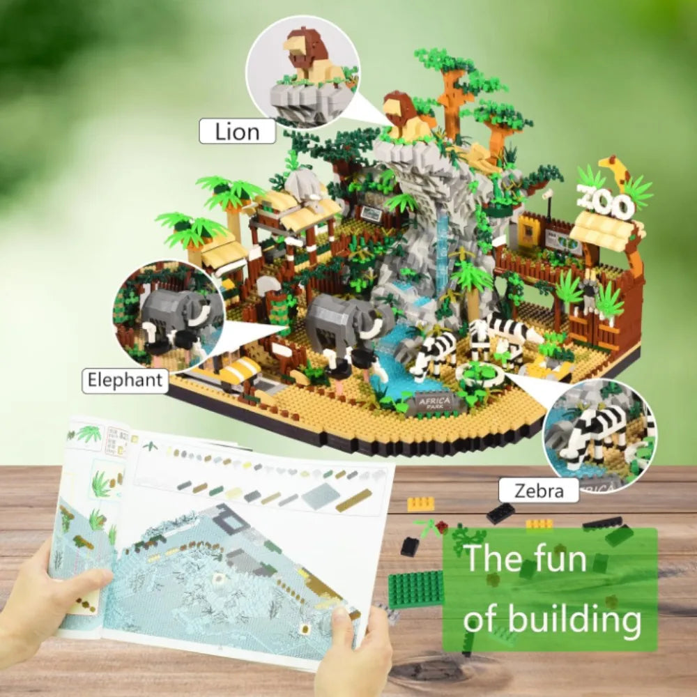 TechBricks Ultimate Zoo Adventure Block Set